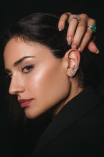 Sparkling Flower Studs - Silver - Image 2