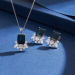 Shapphire Statement Pendant - Silver