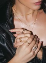 Majesty - One Zircon Stone Ring - Oval Shape -Gold Plated - Image 2